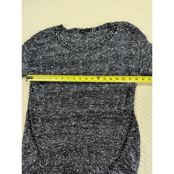 Alberto Makali Lagenlook Sweater Chain Blouse‎ | Black Gray | Size Small - Picture 14 of 15